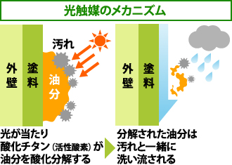 光触媒のメカニズム