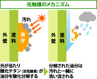 光触媒のメカニズム