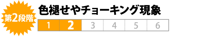 第2段階 色褪せやチョーキング現象