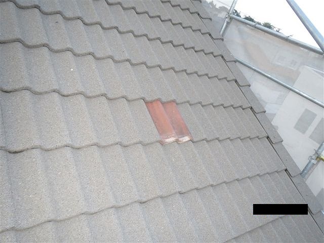 屋根セメント平瓦修繕完了