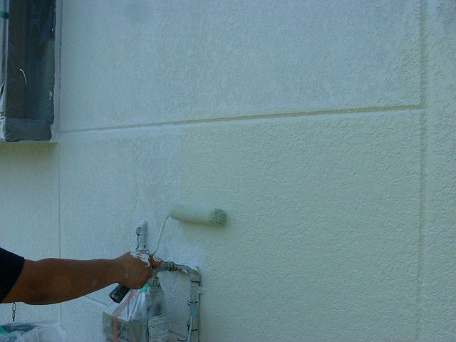 外壁塗装の様子